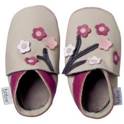 BOBUX Soft sole Beige Blossom Flowers
